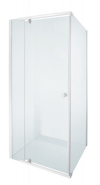 Aqua Dor Shower Door Alpine Squ Pivot White - Image 1